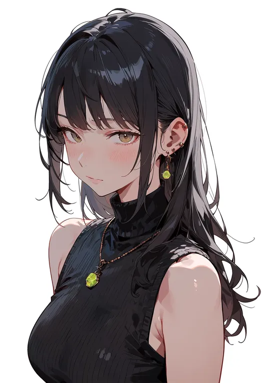 masterpiece, best quality, score_7, safe, lime (fruit), 1girl, solo, upper body, simple background — by k3scat, made with ComfyUI