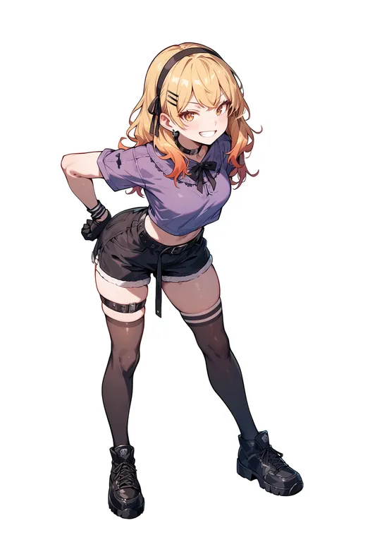 masterpiece, best quality, score_7, safe, omiya ardija, solo, full body, simple background — by k3scat, made with ComfyUI