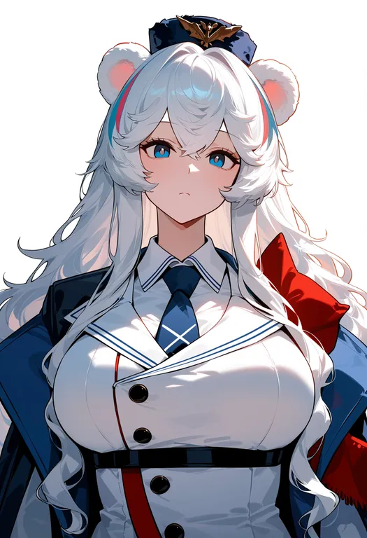 masterpiece, best quality, score_7, safe, rosa (arknights), arknights, solo, upper body, simple background — by k3scat, made with ComfyUI