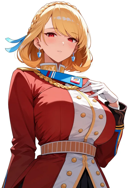 masterpiece, best quality, score_7, safe, prince of wales (azur lane), azur lane, solo, upper body, simple background — by k3scat, made with ComfyUI