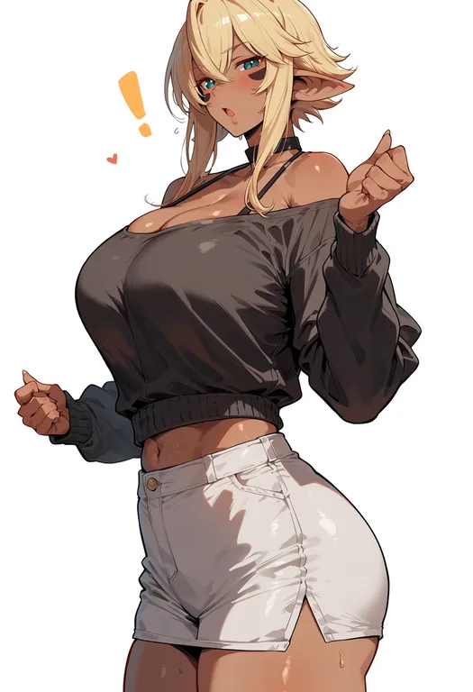 masterpiece, best quality, score_7, safe, monster musume no iru nichijou, solo, simple background — by k3scat, made with ComfyUI
