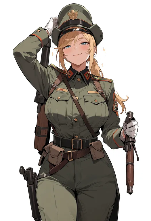 masterpiece, best quality, score_7, safe, liberty leading the people, solo, simple background — by k3scat, made with ComfyUI