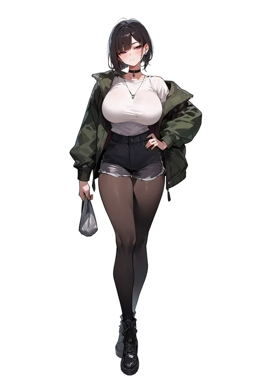masterpiece, best quality, score_7, safe, area no kishi, solo, full body, simple background — by k3scat, made with ComfyUI