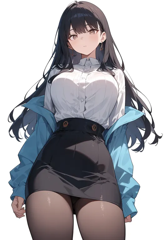 masterpiece, best quality, score_7, safe, log horizon, solo, simple background — by k3scat, made with ComfyUI