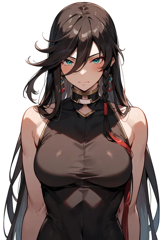 masterpiece, best quality, score_7, safe, izumi-no-kami kanesada, solo, upper body, simple background — by k3scat, made with ComfyUI