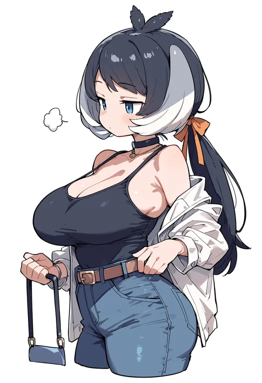 masterpiece, best quality, score_7, safe, kemono friends 3, solo, simple background — by k3scat, made with ComfyUI