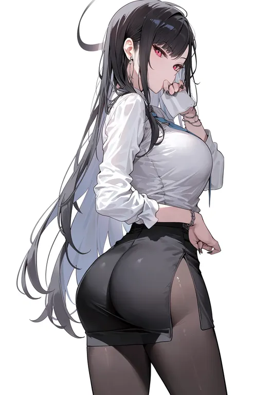 masterpiece, best quality, score_7, safe, genshiken, solo, simple background — by k3scat, made with ComfyUI