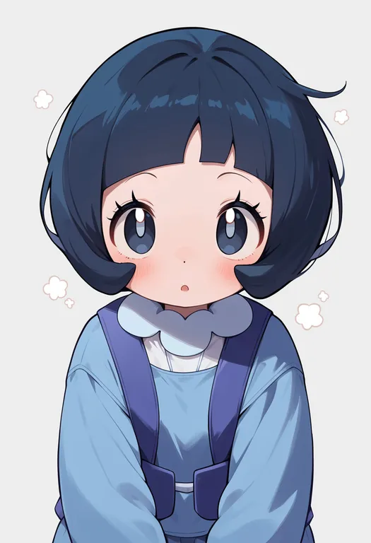 masterpiece, best quality, score_7, safe, poppy (pokemon), pokemon, solo, upper body, simple background — by k3scat, made with ComfyUI