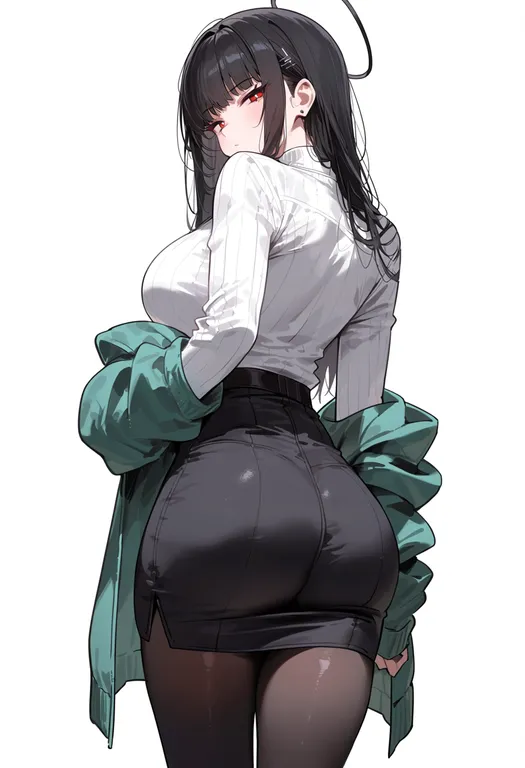 masterpiece, best quality, score_7, safe, 4chan, solo, simple background — by k3scat, made with ComfyUI