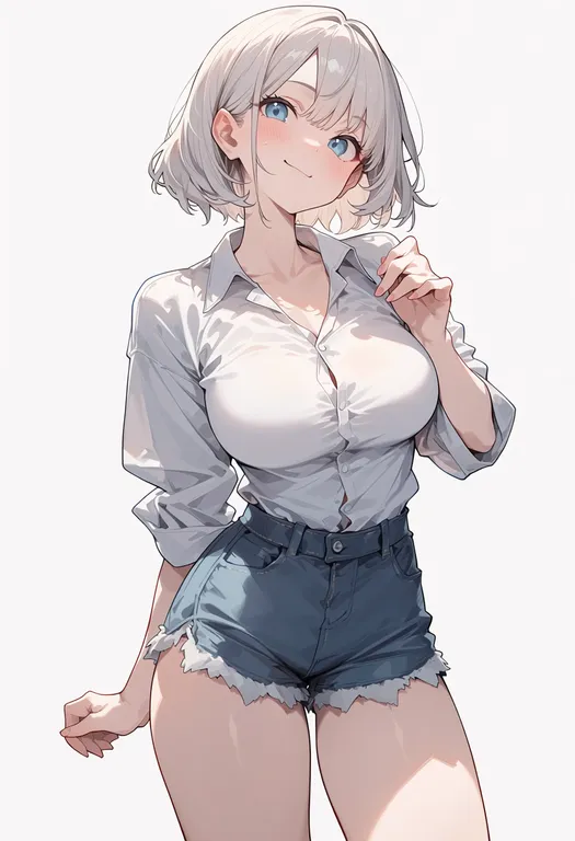 masterpiece, best quality, score_7, safe, wind a breath of heart, solo, simple background — by k3scat, made with ComfyUI