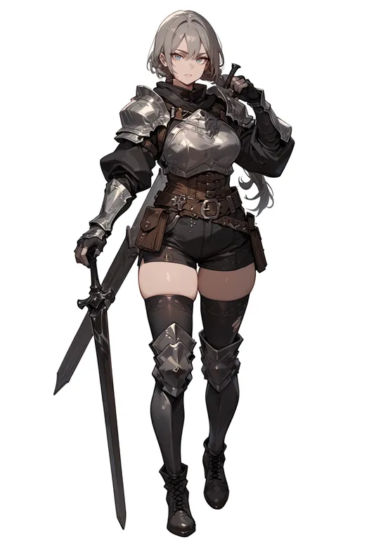 masterpiece, best quality, score_7, safe, thorns, 1girl, solo, simple background — by k3scat, made with ComfyUI