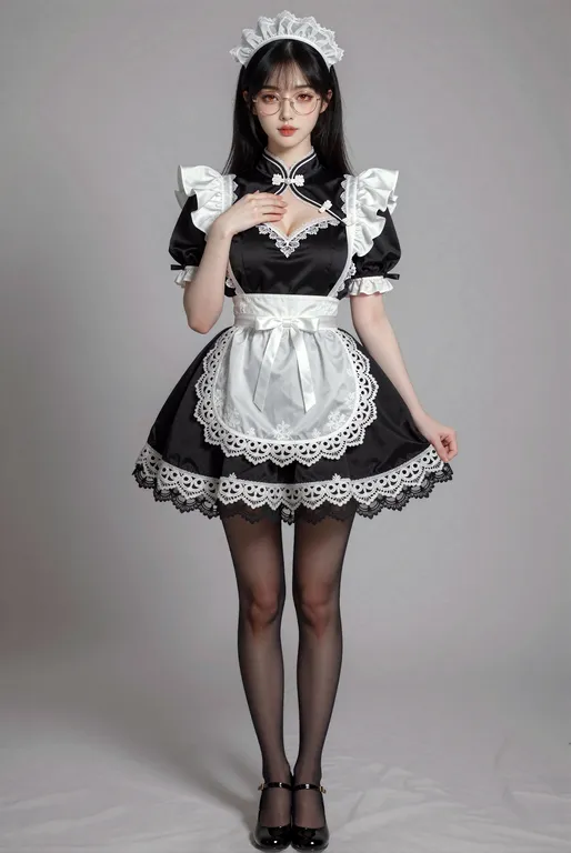 一位身高约165公分、身材匀称苗条的东方美女。她拥有自然健康的温和曲线，胸部自然A罩杯挺拔，腰部紧致而富有弹性，腰线平缓柔和，微微带着女性自然的腹部弧度。她的胯部圆润，臀部饱满挺翘，小腿线条则匀称流畅、修长笔直。她全身的皮肤白皙细腻，质感紧… — by kessness, made with ComfyUI