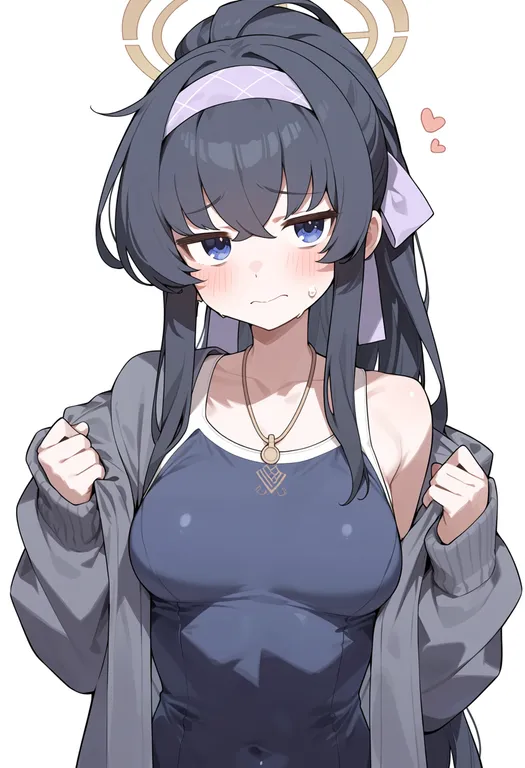masterpiece, best quality, score_7, safe, ui (swimsuit) (blue archive), blue archive, solo, upper body… — by k3scat, made with ComfyUI
