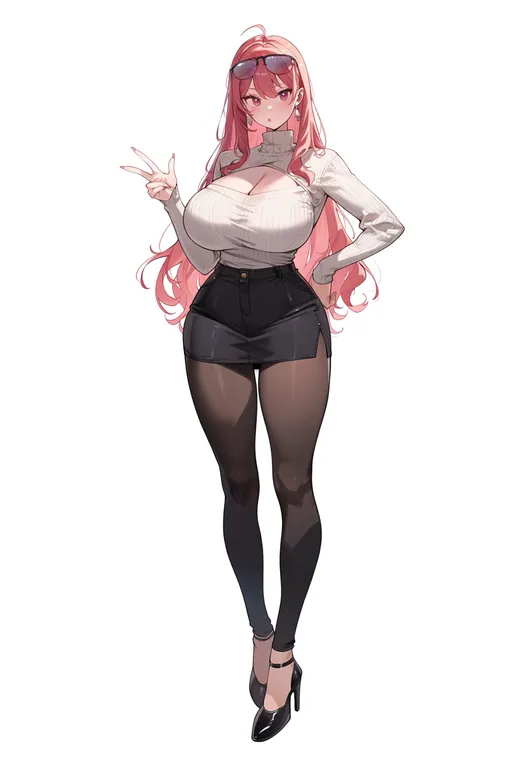 masterpiece, best quality, score_7, safe, strawberry panic!, solo, simple background — by k3scat, made with ComfyUI
