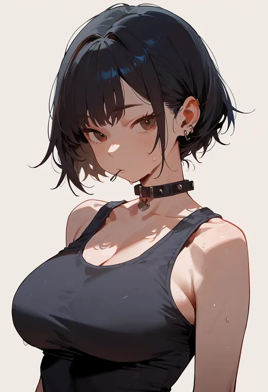 masterpiece, best quality, score_7, safe, inarizushi, 1girl, solo, upper body, simple background — by k3scat, made with ComfyUI