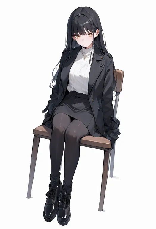 masterpiece, best quality, score_7, safe, white album (series), solo, simple background — by k3scat, made with ComfyUI