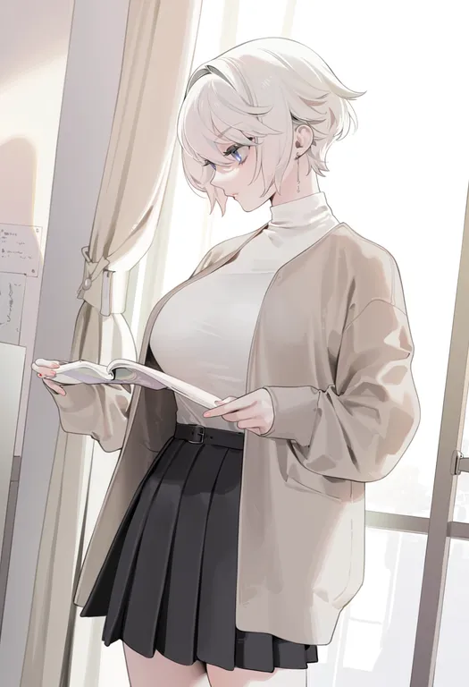 masterpiece, best quality, score_7, safe, @ohisashiburi, 1girl, solo — by k3scat, made with ComfyUI