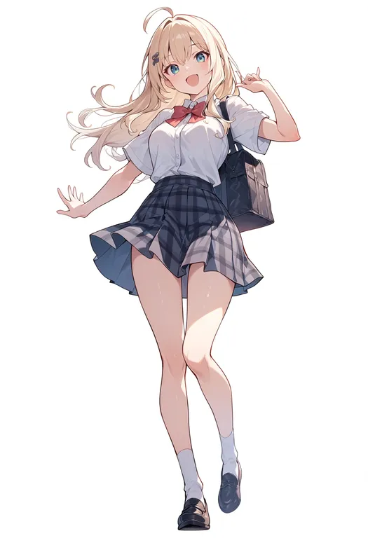 masterpiece, best quality, score_7, safe, shin genre esudere!!, solo, simple background — by k3scat, made with ComfyUI