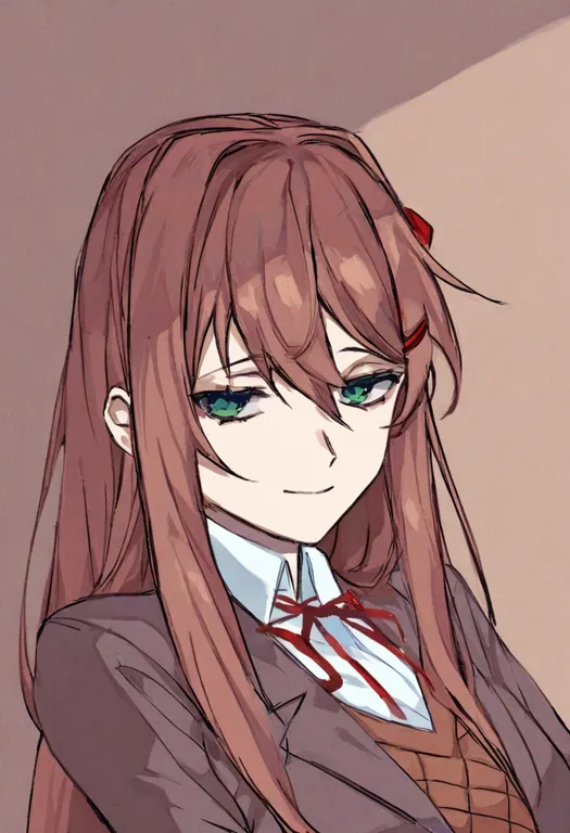 masterpiece, best quality, general, sayori (doki doki literature club), doki doki literature club, solo, upper body… — by k3scat, made with ComfyUI