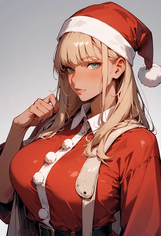 masterpiece, best quality, score_7, safe, santa claus, solo, upper body — by k3scat, made with ComfyUI