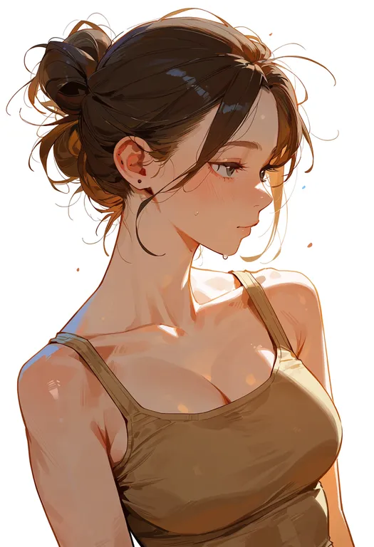 masterpiece, best quality, score_7, safe, checkerboard cookie, 1girl, solo, upper body, simple background — by k3scat, made with ComfyUI