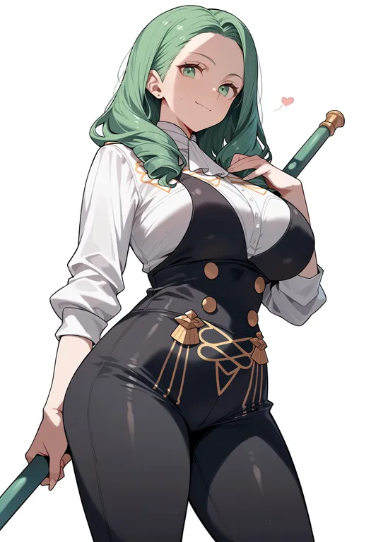 masterpiece, best quality, score_7, safe, fire emblem: three houses, solo, simple background — by k3scat, made with ComfyUI
