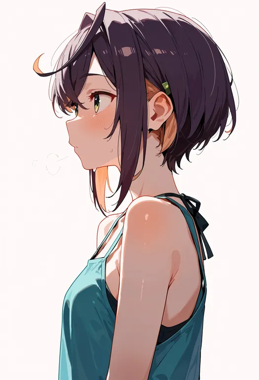 masterpiece, best quality, score_7, safe, okinami (kancolle), solo, upper body, simple background — by k3scat, made with ComfyUI