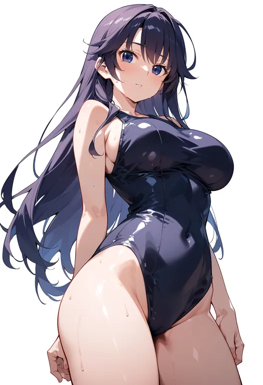 masterpiece, best quality, score_7, safe, grisaia no kajitsu, solo, simple background — by k3scat, made with ComfyUI