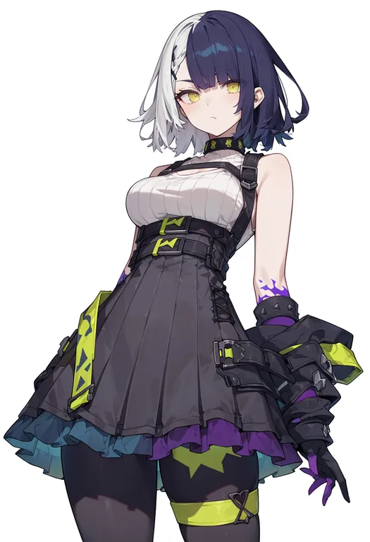 masterpiece, best quality, score_7, safe, sinoalice, solo, simple background — by k3scat, made with ComfyUI