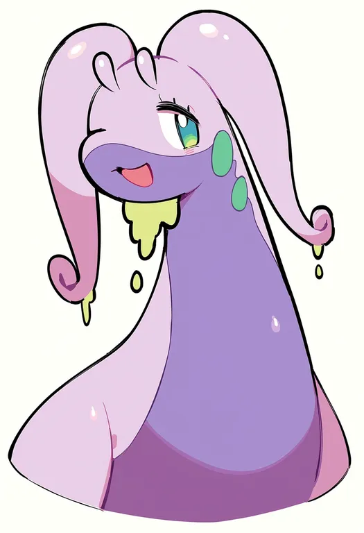 masterpiece, best quality, score_7, safe, goodra, solo, upper body, simple background — by k3scat, made with ComfyUI