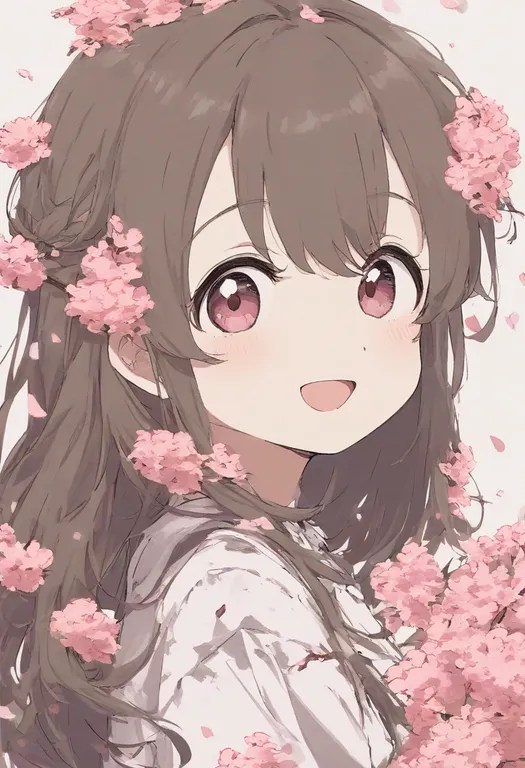 masterpiece, best quality, general, spring (season), 1girl, solo, simple background — by k3scat, made with ComfyUI