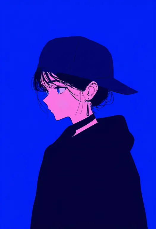 masterpiece, best quality, newest, absurdres, highres, safe, blue_hat, 1girl, solo, upper_body, simple_background — by k3scat, made with ComfyUI