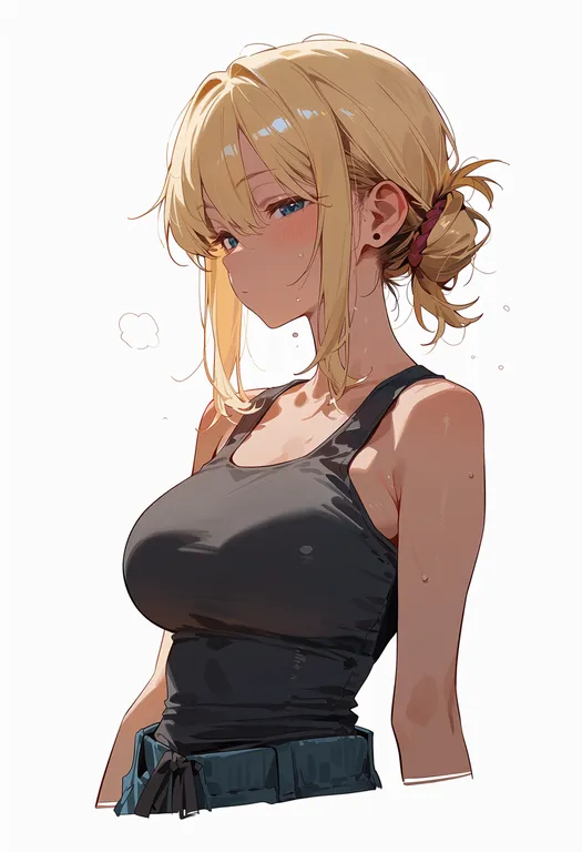 masterpiece, best quality, score_7, safe, akechi anna, solo, upper body, simple background — by k3scat, made with ComfyUI