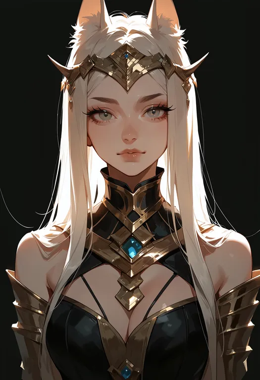 masterpiece, best quality, score_7, safe, bastet (mythology), mythology, solo, upper body, simple background — by k3scat, made with ComfyUI