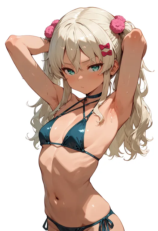 masterpiece, best quality, score_7, safe, grecale (kancolle), solo, upper body, simple background — by k3scat, made with ComfyUI