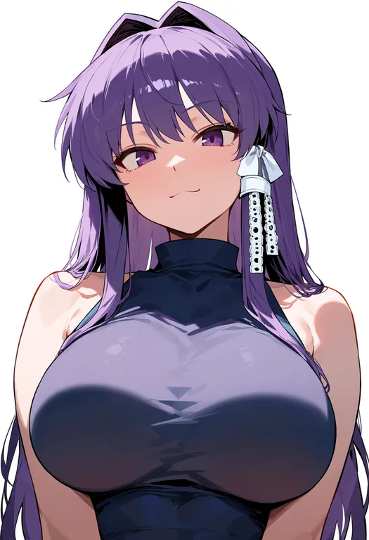 masterpiece, best quality, score_7, safe, fujibayashi kyou, solo, upper body, simple background — by k3scat, made with ComfyUI