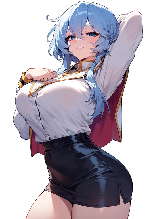 masterpiece, best quality, score_7, safe, kidou senkan nadesico, solo, simple background — by k3scat, made with ComfyUI