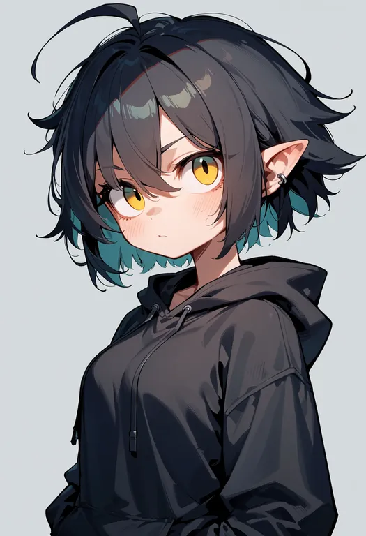 masterpiece, best quality, score_7, safe, neco-arc, solo, upper body, simple background — by k3scat, made with ComfyUI