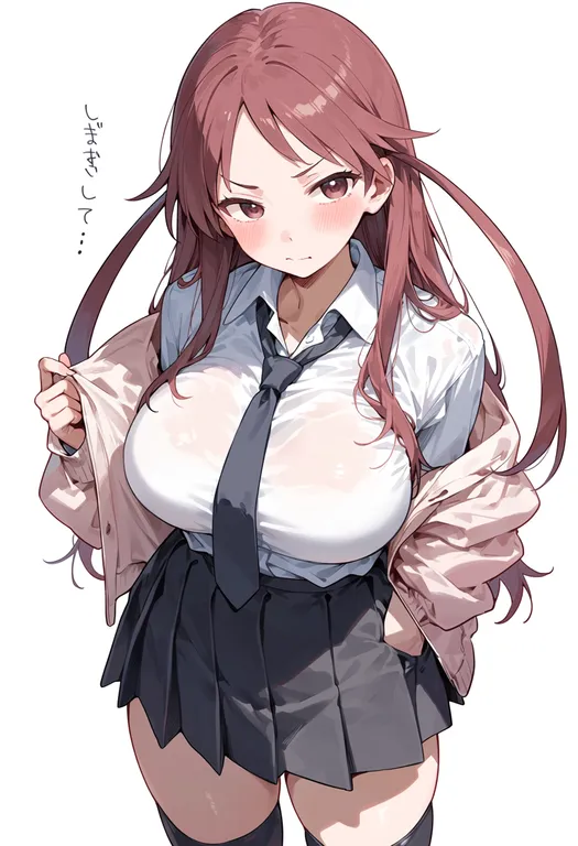 masterpiece, best quality, score_7, safe, saki achiga-hen, solo, simple background — by k3scat, made with ComfyUI