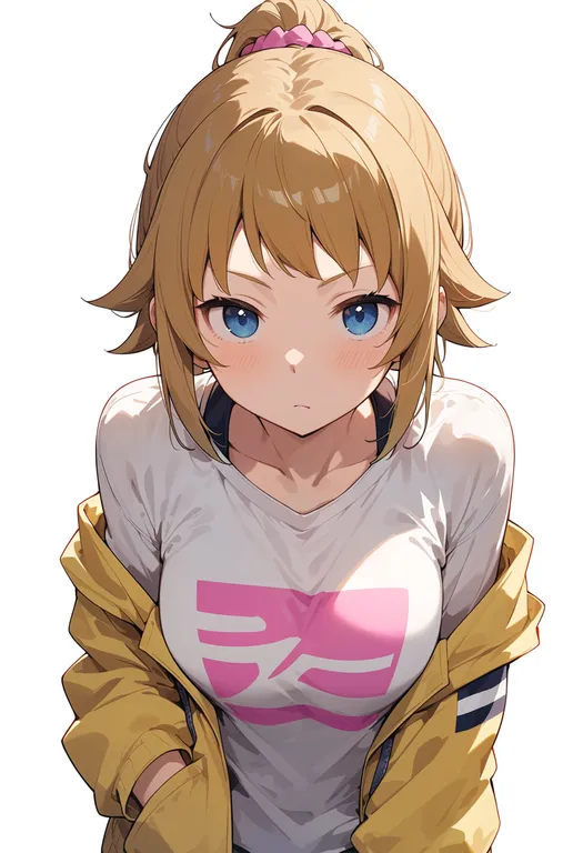 masterpiece, best quality, score_7, safe, hoshino fumina, solo, upper body, simple background — by k3scat, made with ComfyUI
