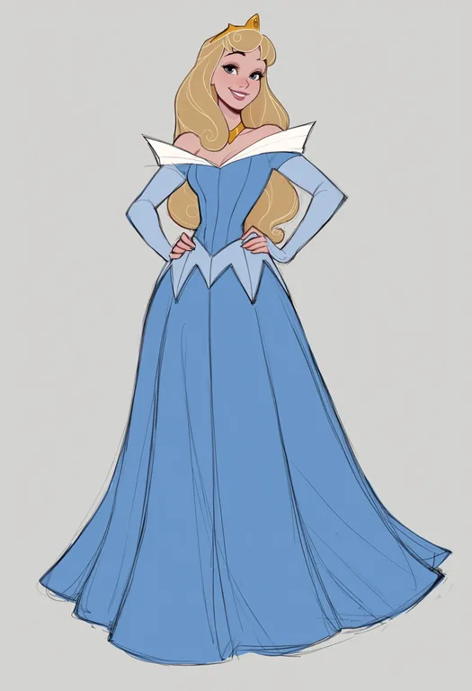 masterpiece, best quality, score_7, safe, sleeping beauty (disney), solo, simple background — by k3scat, made with ComfyUI