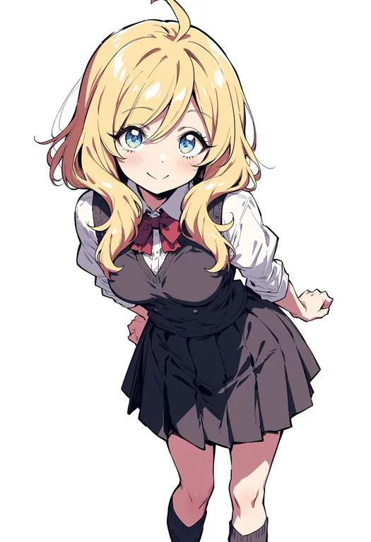 masterpiece, best quality, score_7, safe, jashin-chan dropkick, solo, simple background — by k3scat, made with ComfyUI