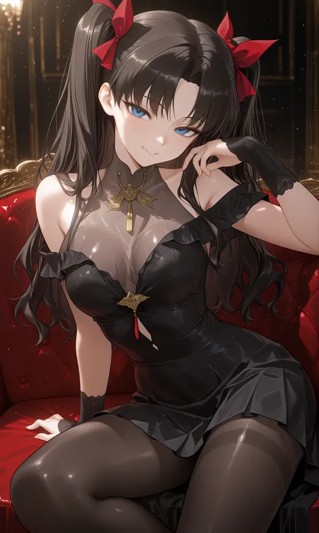 masterpiece, best quality, highres, absurdres, sensitive, Rin Tohsaka from Fate/stay night, a fourteen girl… — by ysh026, made with ComfyUI