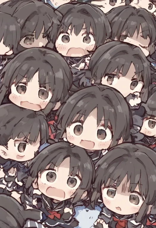masterpiece, best quality, general, clone, multiple girls — by k3scat, made with ComfyUI